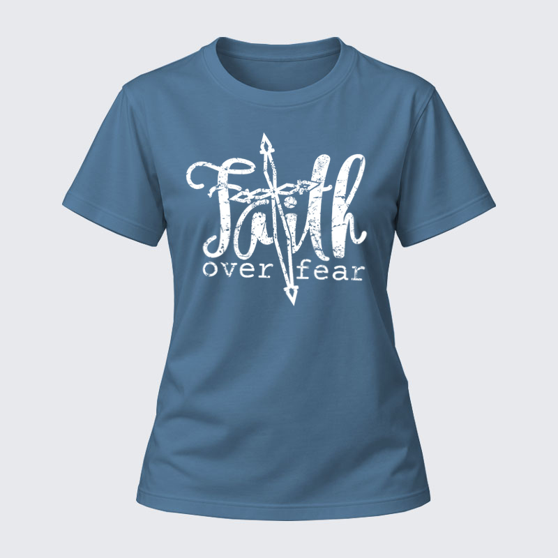 Women's T-shirts – Faith Over Fear Cross