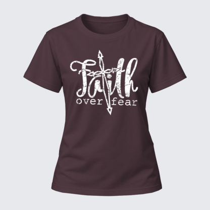 Women's T-shirts – Faith Over Fear Cross