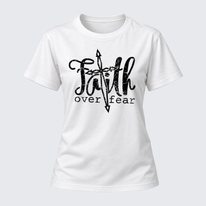Women's T-shirts – Faith Over Fear Cross