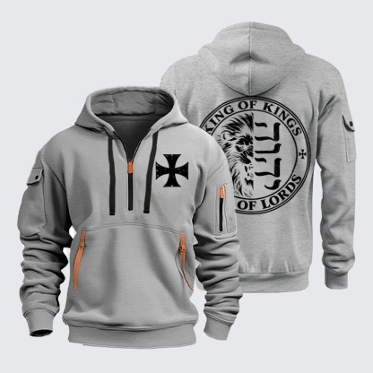 Zipper Hoodies Ave Christus Rex –Lion of Judah – King of Kings