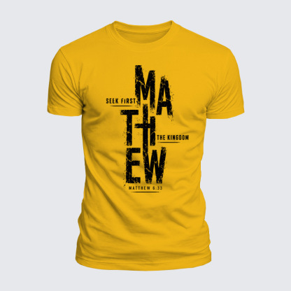 Luxe Mercerized Cotton Tee - Matthew 6:33