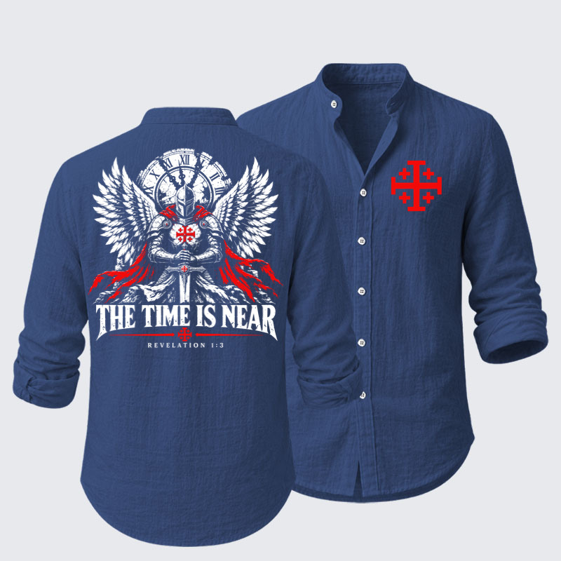 The Time Is Near Revelation 1:3 Resort Casual Shirt