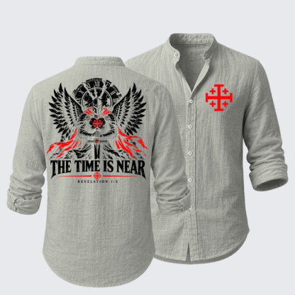 The Time Is Near Revelation 1:3 Resort Casual Shirt