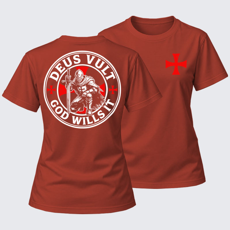 Women's T-shirts    - Knights Templar Deus Vult
