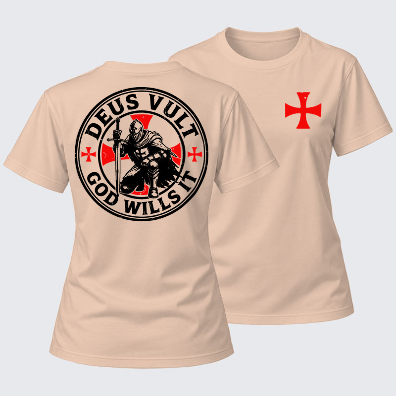 Women's T-shirts    - Knights Templar Deus Vult