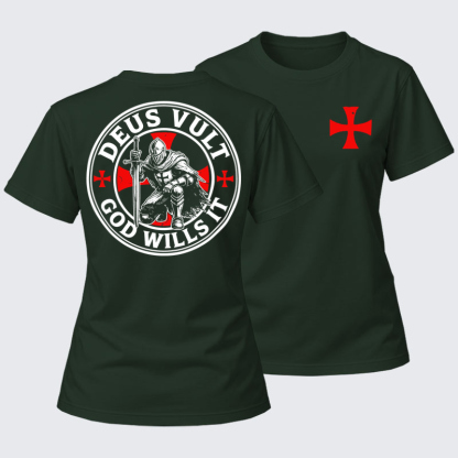 Women's T-shirts    - Knights Templar Deus Vult