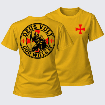 Women's T-shirts    - Knights Templar Deus Vult