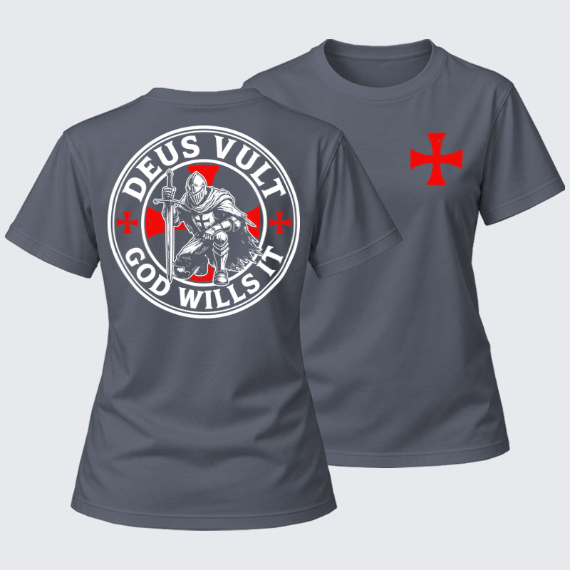 Women's T-shirts    - Knights Templar Deus Vult