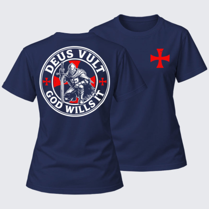 Women's T-shirts    - Knights Templar Deus Vult