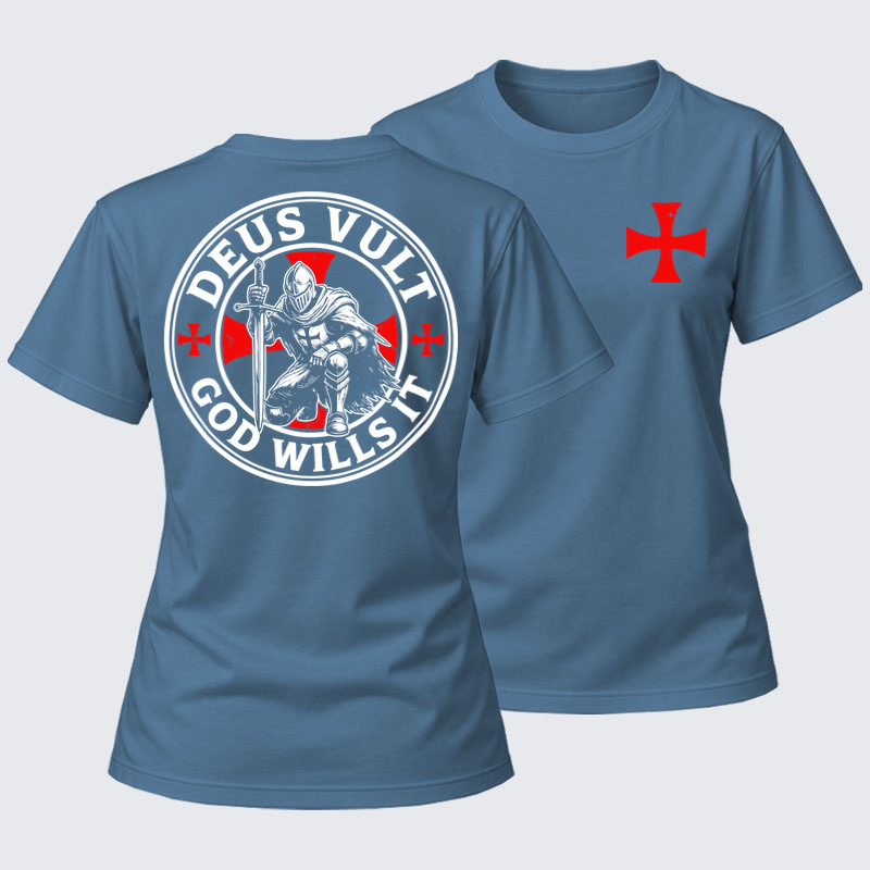 Women's T-shirts    - Knights Templar Deus Vult