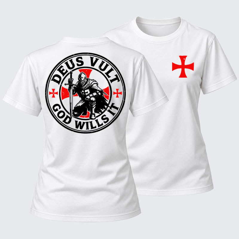 Women's T-shirts    - Knights Templar Deus Vult