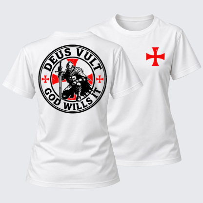 Women's T-shirts    - Knights Templar Deus Vult