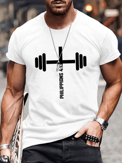 Christian Fitness Philippians 4:13 Casual T-Shirt