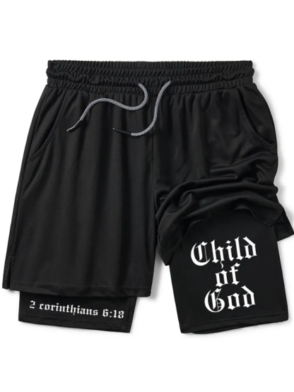 Child Of God Christian Performance Shorts