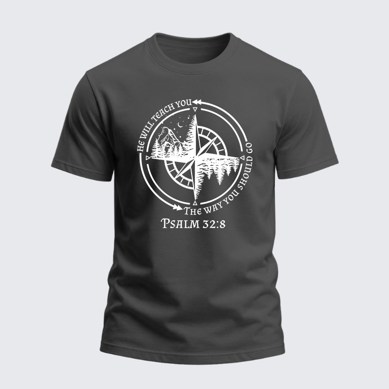 Heavyweight Cotton Tee - God Guides Christian
