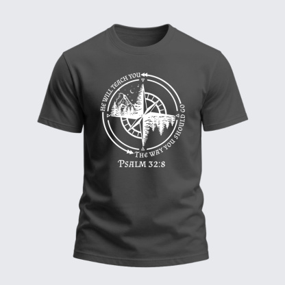Heavyweight Cotton Tee - God Guides Christian