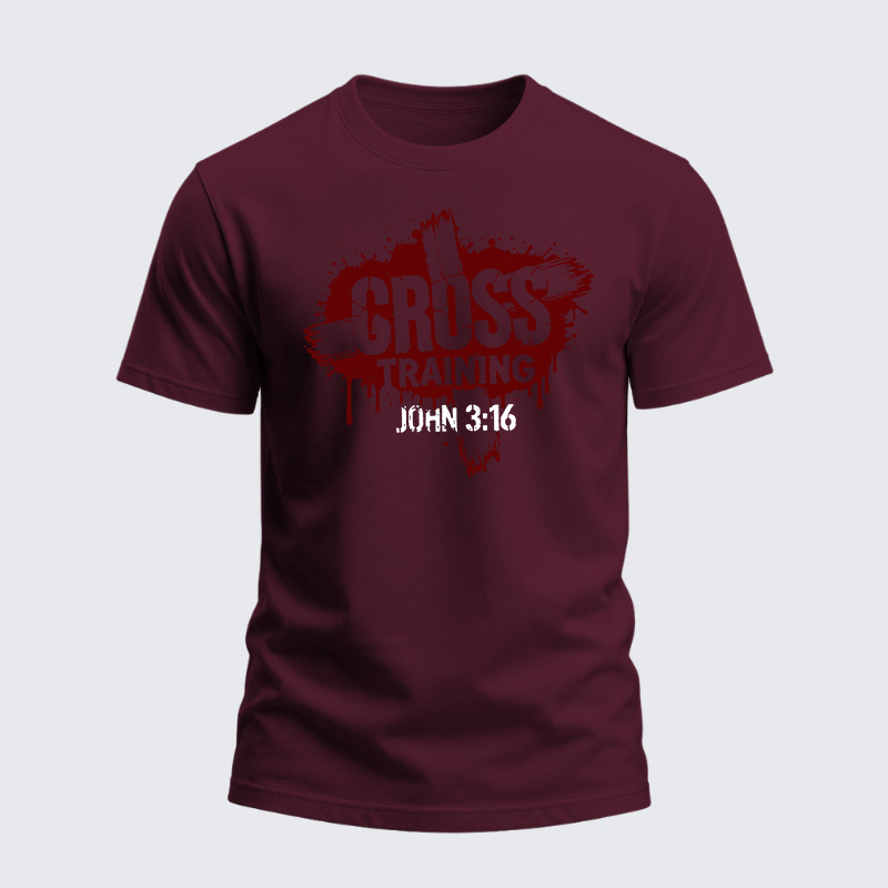 Heavyweight Cotton Tee - Christian Cross