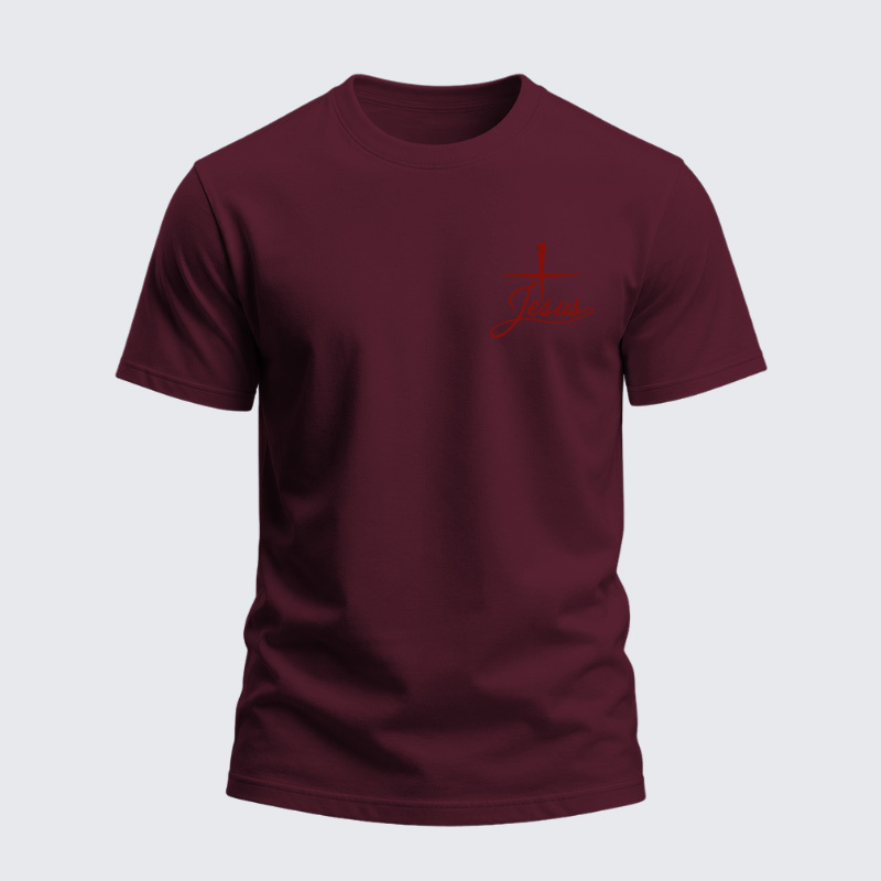 Heavyweight Cotton Tee - Faith Jesus