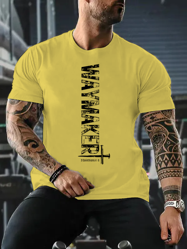 Waymaker Jesus God Christian Cotton T-Shirt