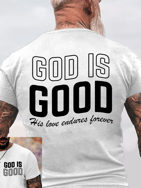 God Is Good Jesus God Christian Cotton T-Shirt