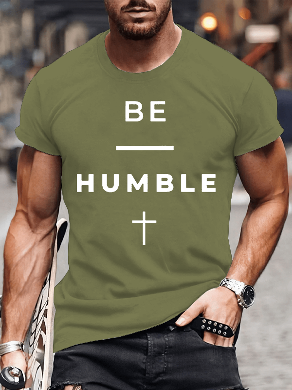 Stay Humble Jesus God Christian Cotton T-Shirt