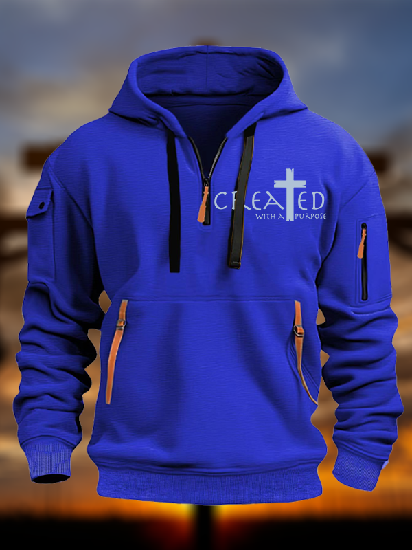 Created with a Purpose  Zipper Hoodies