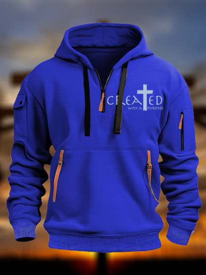 Created with a Purpose  Zipper Hoodies