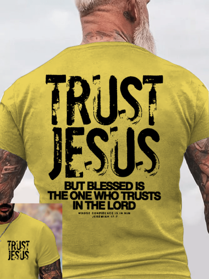 Trust Jesus Jesus God Christian Cotton T-Shirt