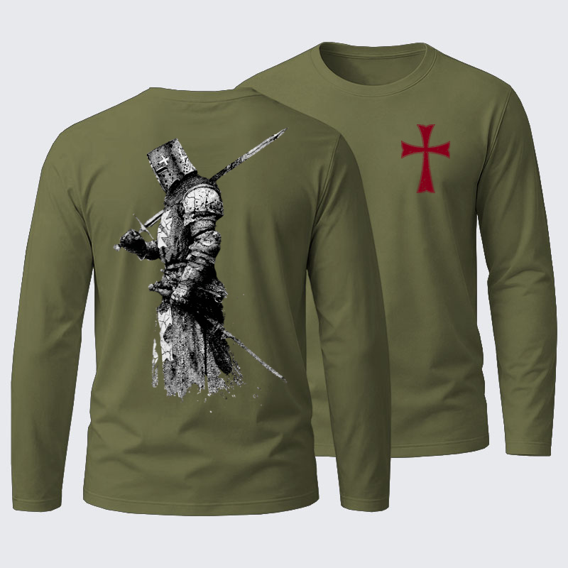Long Sleeve Cotton Tee - Armor of God