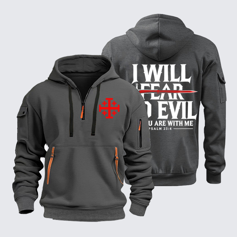 Zipper Hoodies Ave Christus Rex –I Will Fear No Evil Psalm 23:4