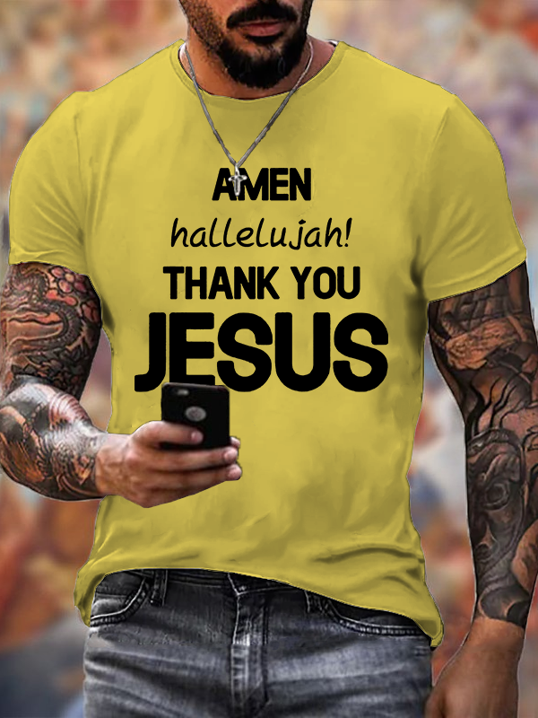 Classic Cotton Tee - Amen Hallelujah -soulsbelief