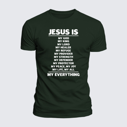 Jesus Is My Jesus God Christian  – Luxe Mercerized Interlock Cotton Tee