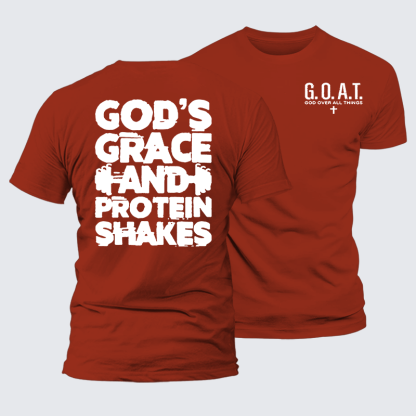 Gym Faith Jesus God Christian Premium Mercerized Cotton Tee