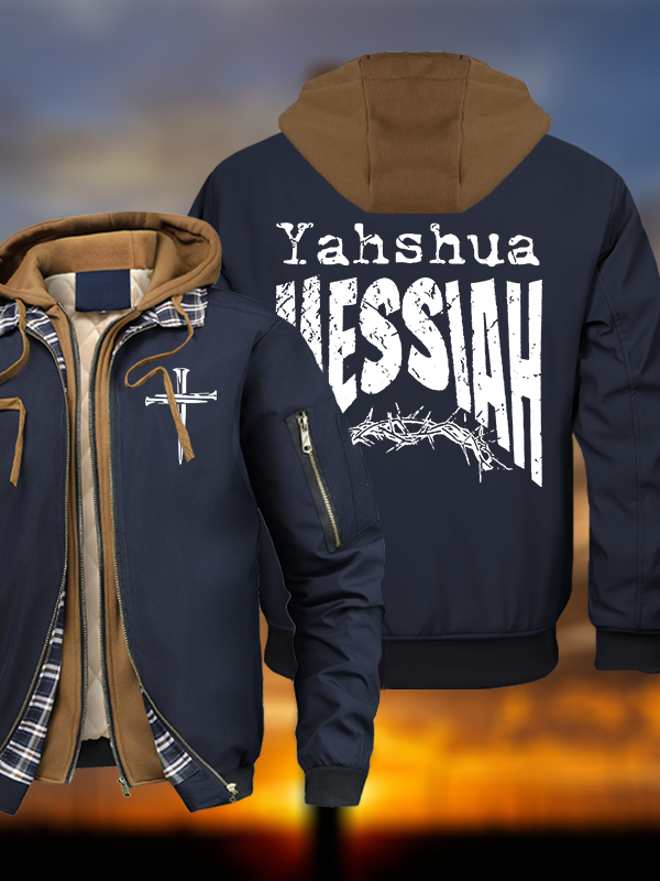 Yeshua Warm Hooded Bomber Jacket