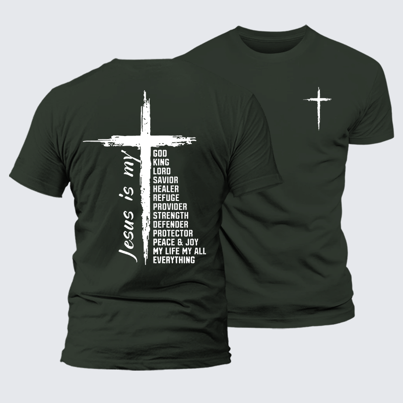 My Everything Jesus God Christian Premium Mercerized Cotton Tee