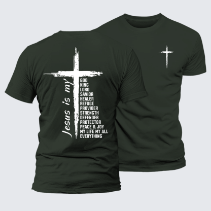 My Everything Jesus God Christian Premium Mercerized Cotton Tee