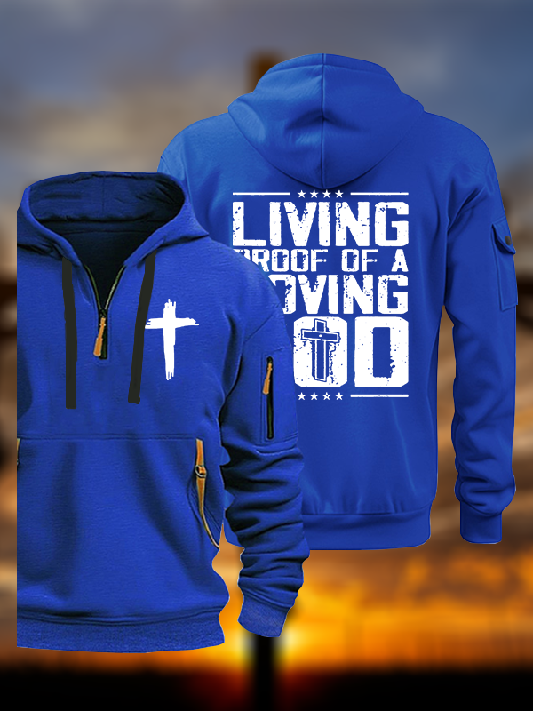 Living Proof Of A Loving God Jesus God Christian Zipper Hoodies