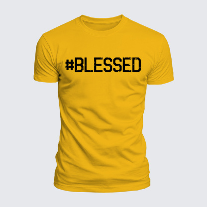 Blessed Jesus God Christian  – Luxe Mercerized Interlock Cotton Tee