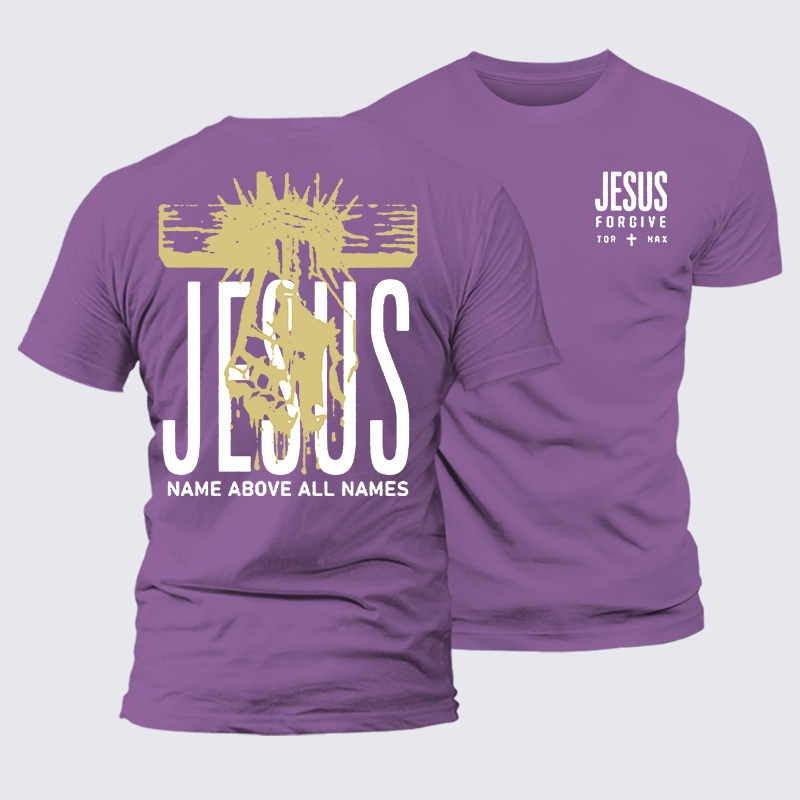 Jesus Name Above All Names Jesus God Christian Premium Mercerized Cotton Tee