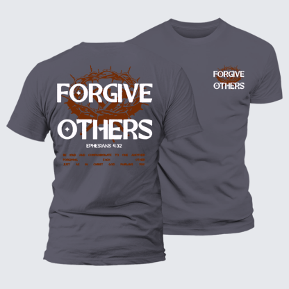 Forgive Others Jesus God Christian Premium Mercerized Cotton Tee