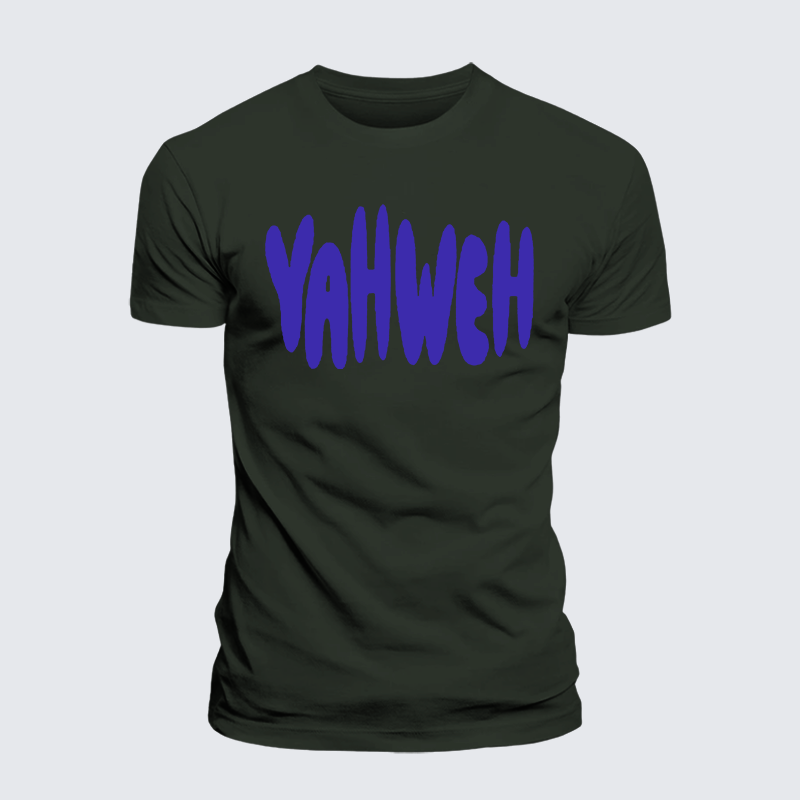 YAHWEH Jesus God Christian Premium Mercerized Cotton Tee