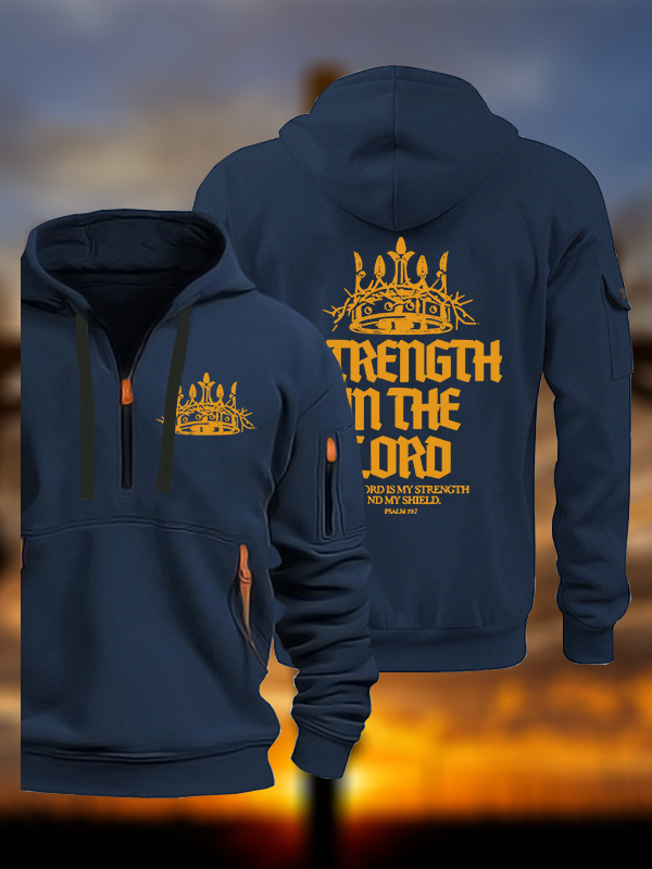 Strength In The Lord Jesus God Christian Zipper Hoodies