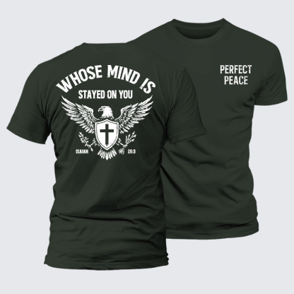 Perfect Peace Jesus God Christian Premium Mercerized Cotton Tee