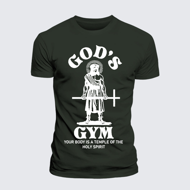 Your Body Is A Temple Of The Holy Spirit Jesus God Christian Premium Mercerized Cotton Tee