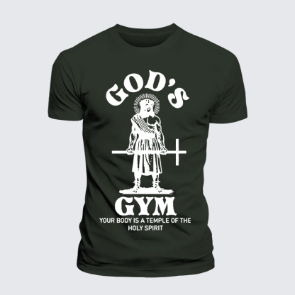Your Body Is A Temple Of The Holy Spirit Jesus God Christian Premium Mercerized Cotton Tee