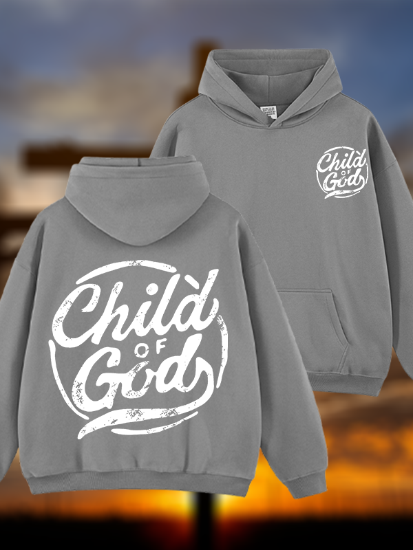 Child Of God Jesus God Christian Plush Fleece-Lined Hoodie