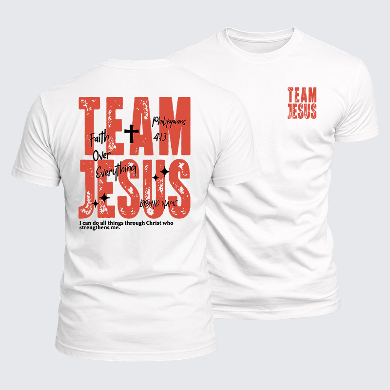 Team Jesus Jesus God Christian  – Luxe Mercerized Interlock Cotton Tee