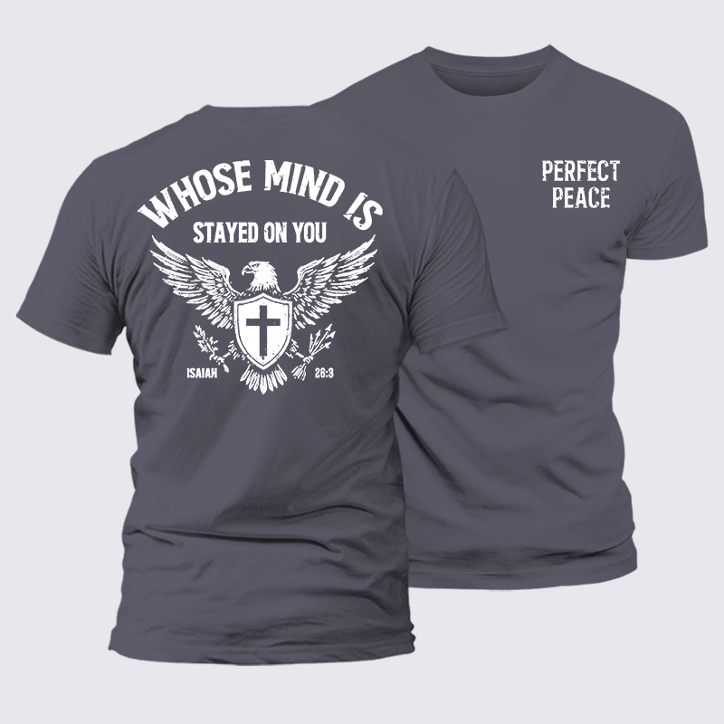 Perfect Peace Jesus God Christian Premium Mercerized Cotton Tee