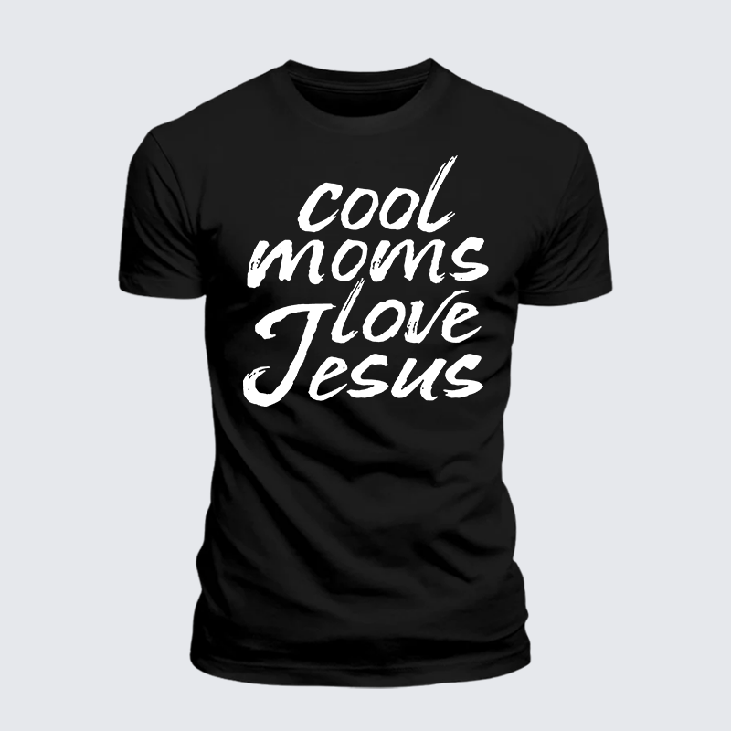 Man Of God Husband Dad Jesus God Christian Cotton T-Shirt
