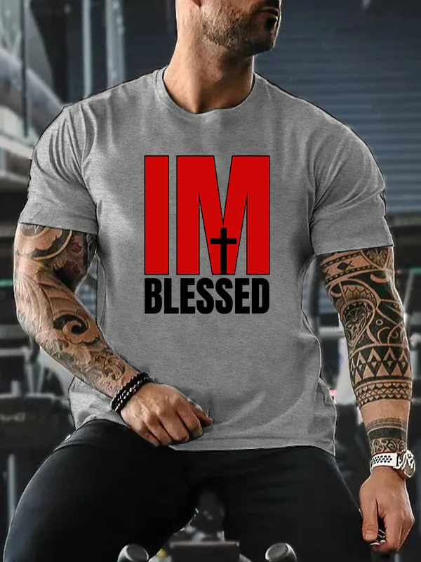 Blessed Jesus God Christian Cotton T-Shirt